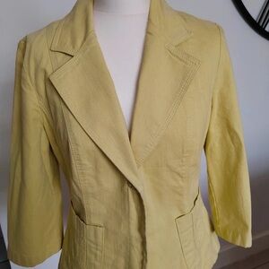 Marks & Spencer Women's Light Yellow Blazer